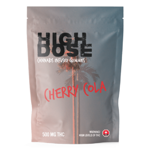 High Dose – cannabis Infused Gummies – Cherry Cola – 500mg/1500mg | West Coast Cannabis Canada