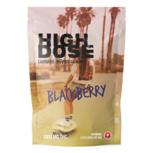 High Dose – cannabis Infused Gummies – Blackberry – 1000mg/1500mg | West Coast Cannabis Canada