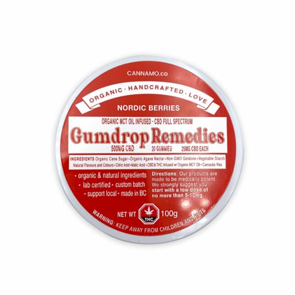 Gumdrop Remedies – Nordic Berries – 500mg CBD | West Coast Cannabis Canada