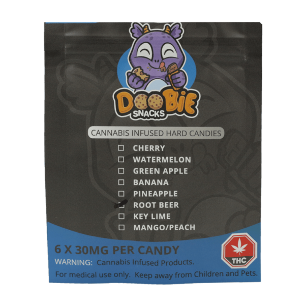 Doobie Snacks – Hard Candies – 180mg THC | West Coast Cannabis Canada
