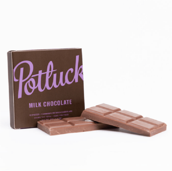 Potluck – Infused Chocolate – Milk Chocolate – 300mg THC | West Coast Cannabis Canada