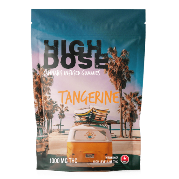 High Dose – cannabis Infused Gummies – Tangerine – 1000mg/1500mg | West Coast Cannabis Canada