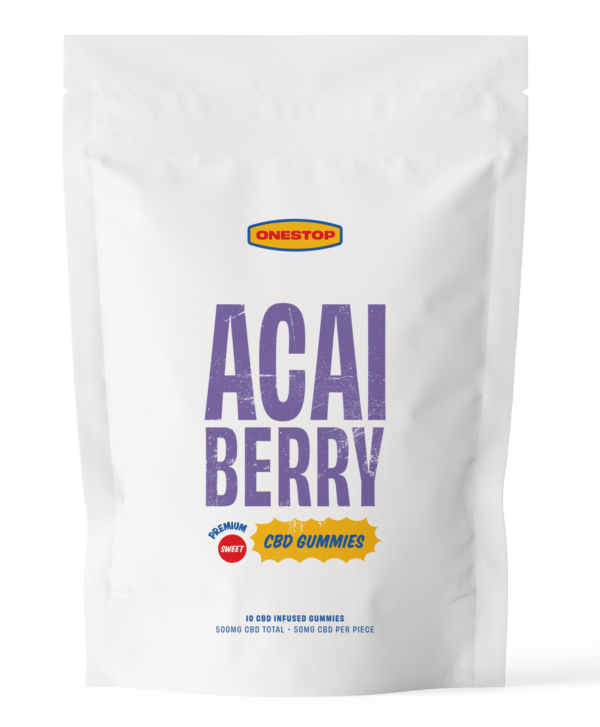 OneStop – Açai Berry CBD Gummies 500mg | West Coast Cannabis Canada