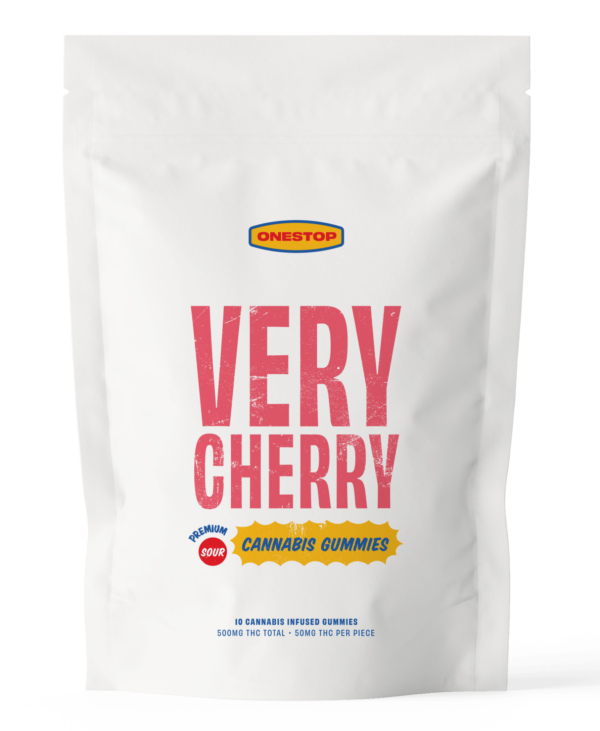 Onestop – Very Cherry THC Gummies 500mg | West Coast Cannabis Canada