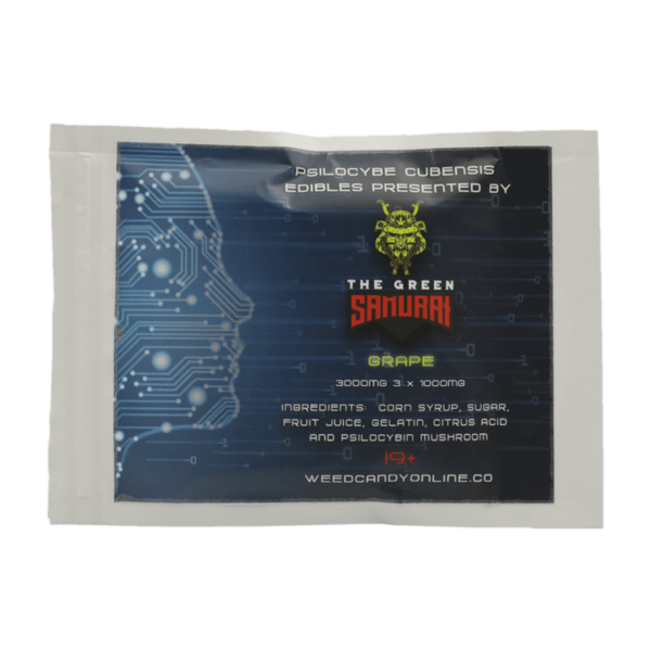 The Green Samurai – Shroom Gummies – Grape – 3g | West Coast Cannabis Canada