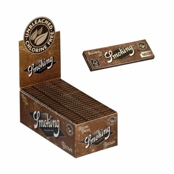 Smoking – Brown Rolling Paper – Single Wide Unbleached | West Coast Cannabis Canada